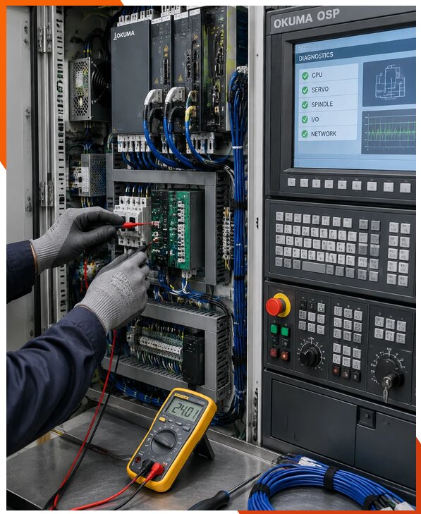 Ремонт систем ЧПУ Okuma OSP в Казани